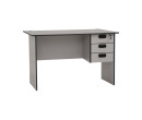 ECO 4' OFFICE TABLE GREY WITH 2 CABLE HOLE