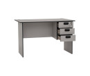 ECO 4' OFFICE TABLE GREY WITH 2 CABLE HOLE