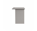ECO 4' OFFICE TABLE GREY WITH 2 CABLE HOLE