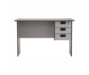 ECO 4' OFFICE TABLE GREY WITH 2 CABLE HOLE