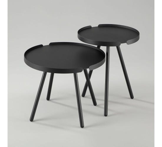 TOROUND NEST OF 2 COFFEE TABLE SET 802 (#)