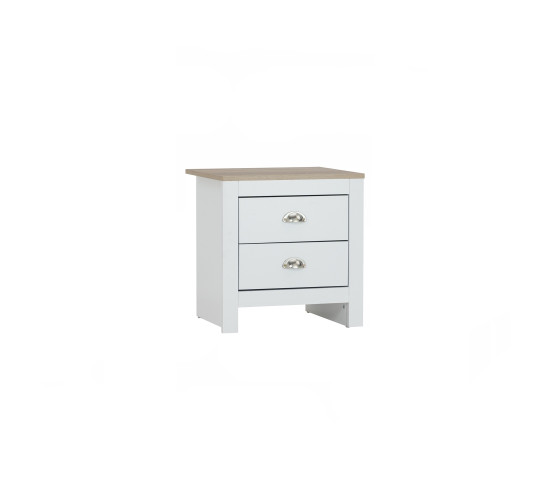GALLE SIDE TABLE WHITE/SONOMA OAK