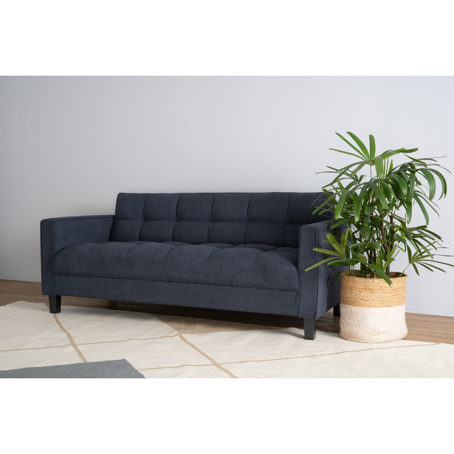 SIENTA 3 SEATER SOFA BLACK/3506 SIENTA 3 SEATER SOFA BLACK/3506