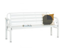 HAMIDA 3 SEATER BENCH WHITE