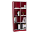 ECO 8 COMPARTMENT FILE CABINET RED + WHITE