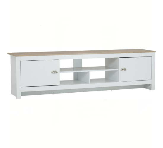 GALLE 1.8M TV CABINET WHITE/SONOMA OAK