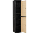 OPTIMUS SLIM STORAGE CABINET BEIGE/BLACK