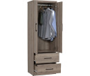 DUBLIN 2 DOOR WARDROBE DARK OAK