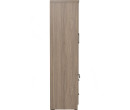 DUBLIN 2 DOOR WARDROBE WITH 2 DRAWER DARK OAK