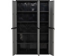 OPTIMUS LARGE STORAGE CABINET GREY/BLACK