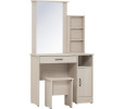*DUBLIN DRESSING TABLE WITH STOOL LIGTH OAK *DUBLIN DRESSING TABLE WITH STOOL LIGTH OAK