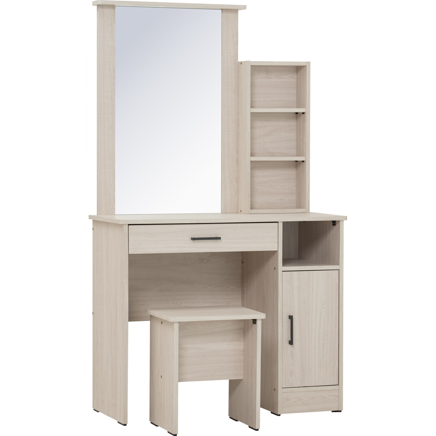 *DUBLIN DRESSING TABLE WITH STOOL LIGTH OAK *DUBLIN DRESSING TABLE WITH STOOL LIGTH OAK