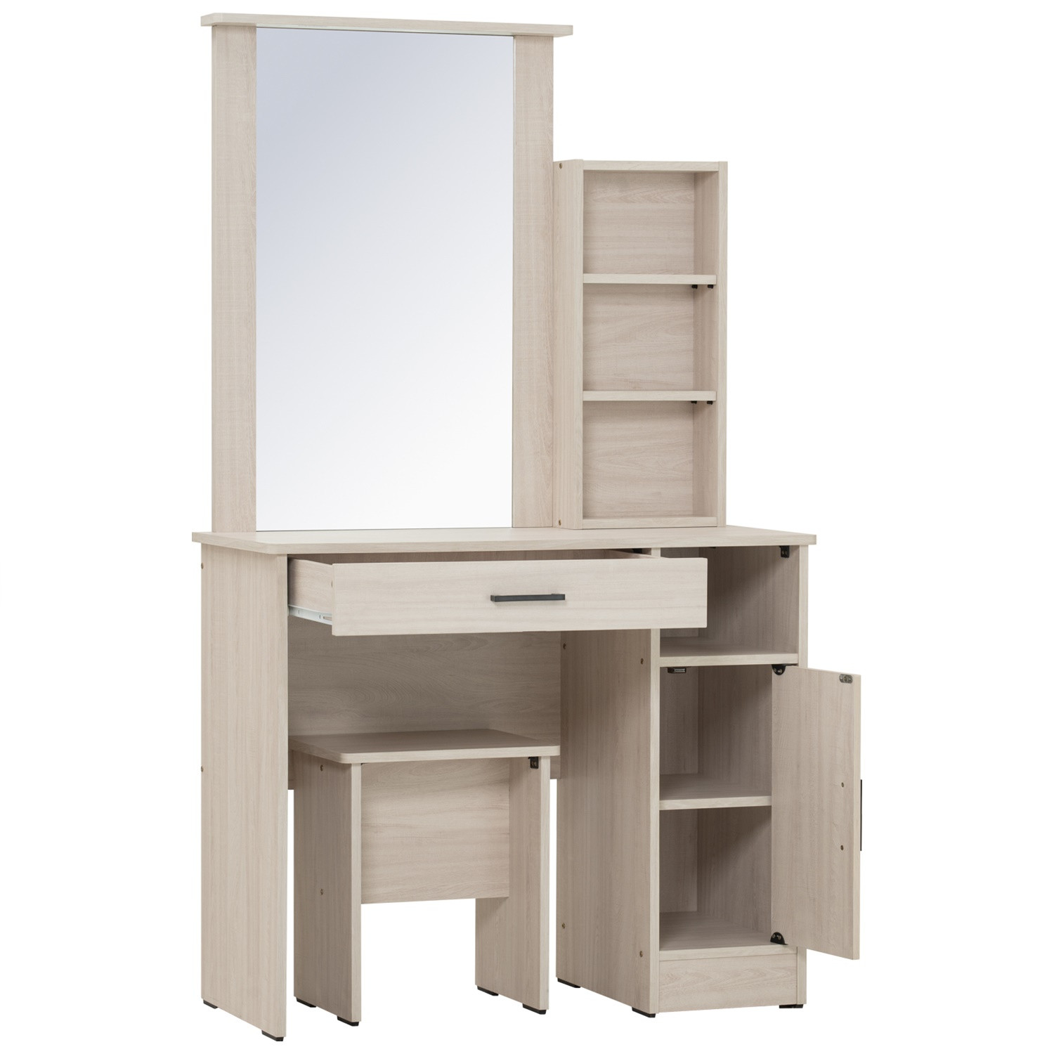 *DUBLIN DRESSING TABLE WITH STOOL LIGTH OAK *DUBLIN DRESSING TABLE WITH STOOL LIGTH OAK