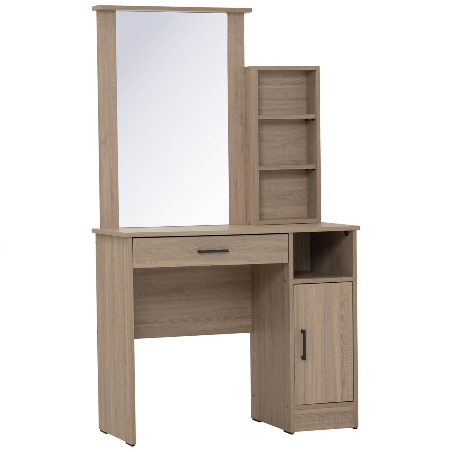 *DUBLIN DRESSING TABLE WITH STOOL DARK OAK *DUBLIN DRESSING TABLE WITH STOOL DARK OAK