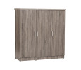 DUBLIN 3 DOOR LOW WARDROBE SONOMA DARK DUBLIN 3 DOOR LOW WARDROBE SONOMA DARK