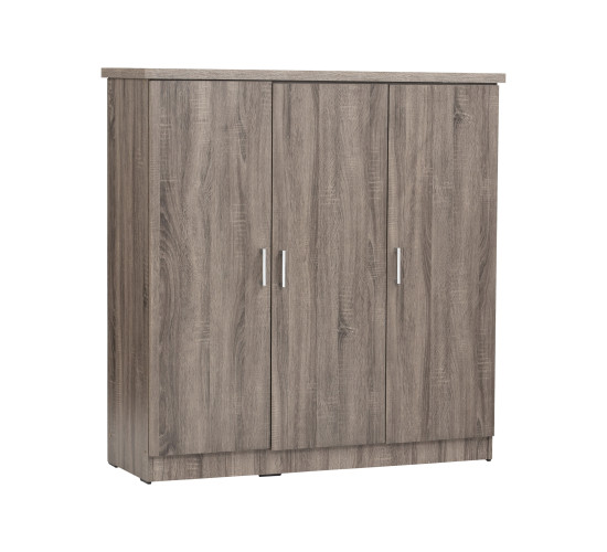 DUBLIN 3 DOOR LOW WARDROBE SONOMA DARK