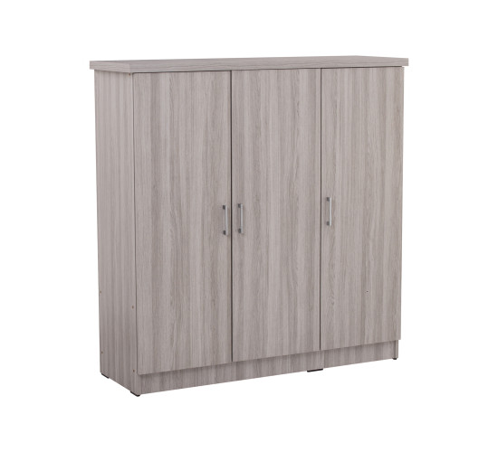 DUBLIN 3 DOOR LOW WARDROBE GREY LINE