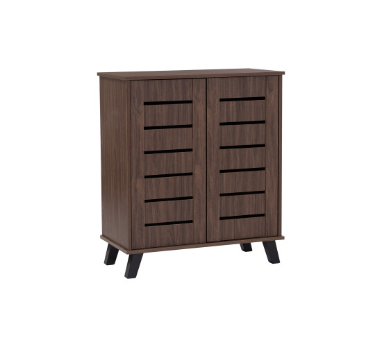 IRAN 2 DOOR SHOE CABINET NATURAL WALNUT