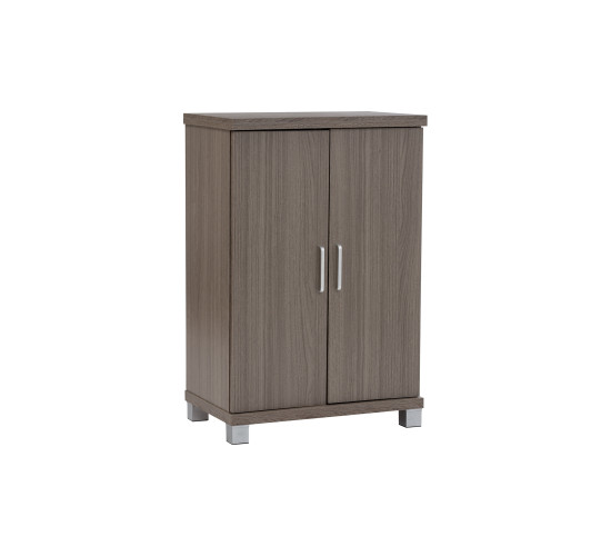 COLUMBUS 2 DOOR SHOE CABINET GREY BEECHWOOD
