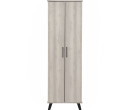 EVERETT 2 DOOR SHOE CABINET BLACK/LIGHT OAK