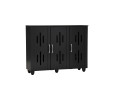 HASTING 3 DOOR SHOE CABINET BLACK HASTING 3 DOOR SHOE CABINET BLACK