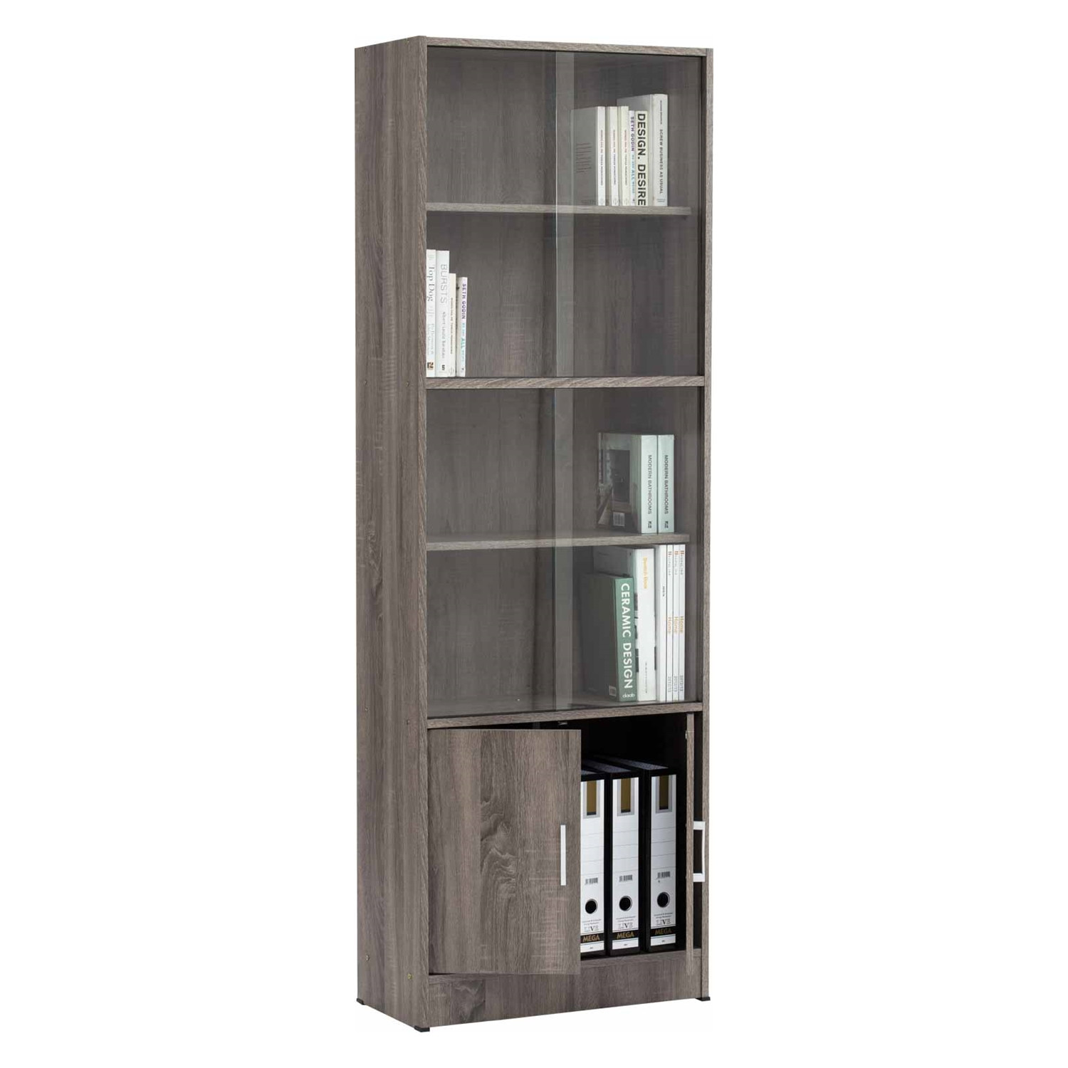 * ECO FILE CABINET WITH GLASS SONOMA DARK * ECO FILE CABINET WITH GLASS SONOMA DARK