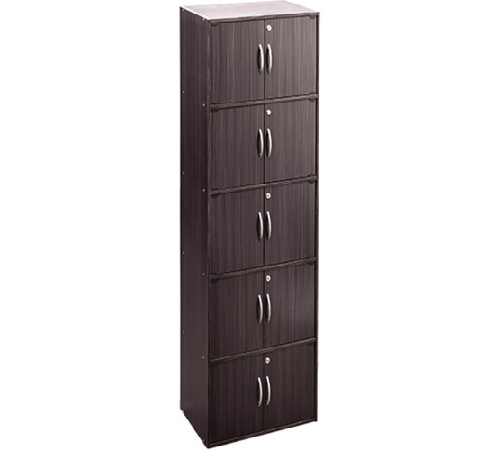 CODEY 10 DOOR STORAGE BOX WITH LOCK LIGHT CAPPUCCI...