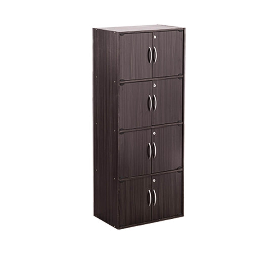 CODEY 8 DOOR STORAGE BOX WITH LOCK LIGHT CAPPUCCIN...