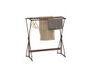 OLIVER LOW TOWEL HANGER ANTIQUE BROWN 
