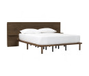 PLATO QUEEN BED WITH 1900MM BED PANEL WITH SIDE TABLE 109