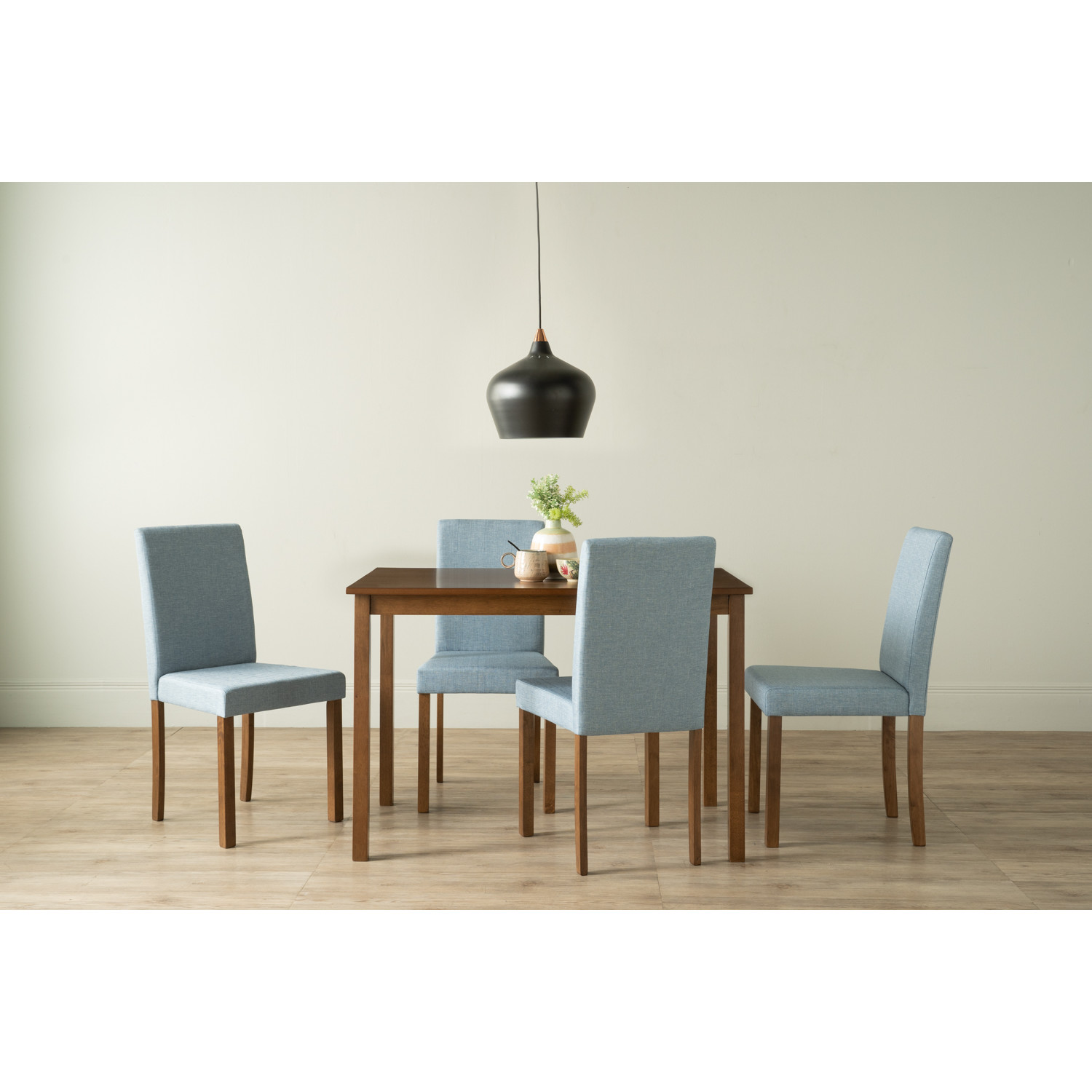 AMOS 1+4 DINING SET 109/TEMPO TEAL AMOS 1+4 DINING SET 109/TEMPO TEAL