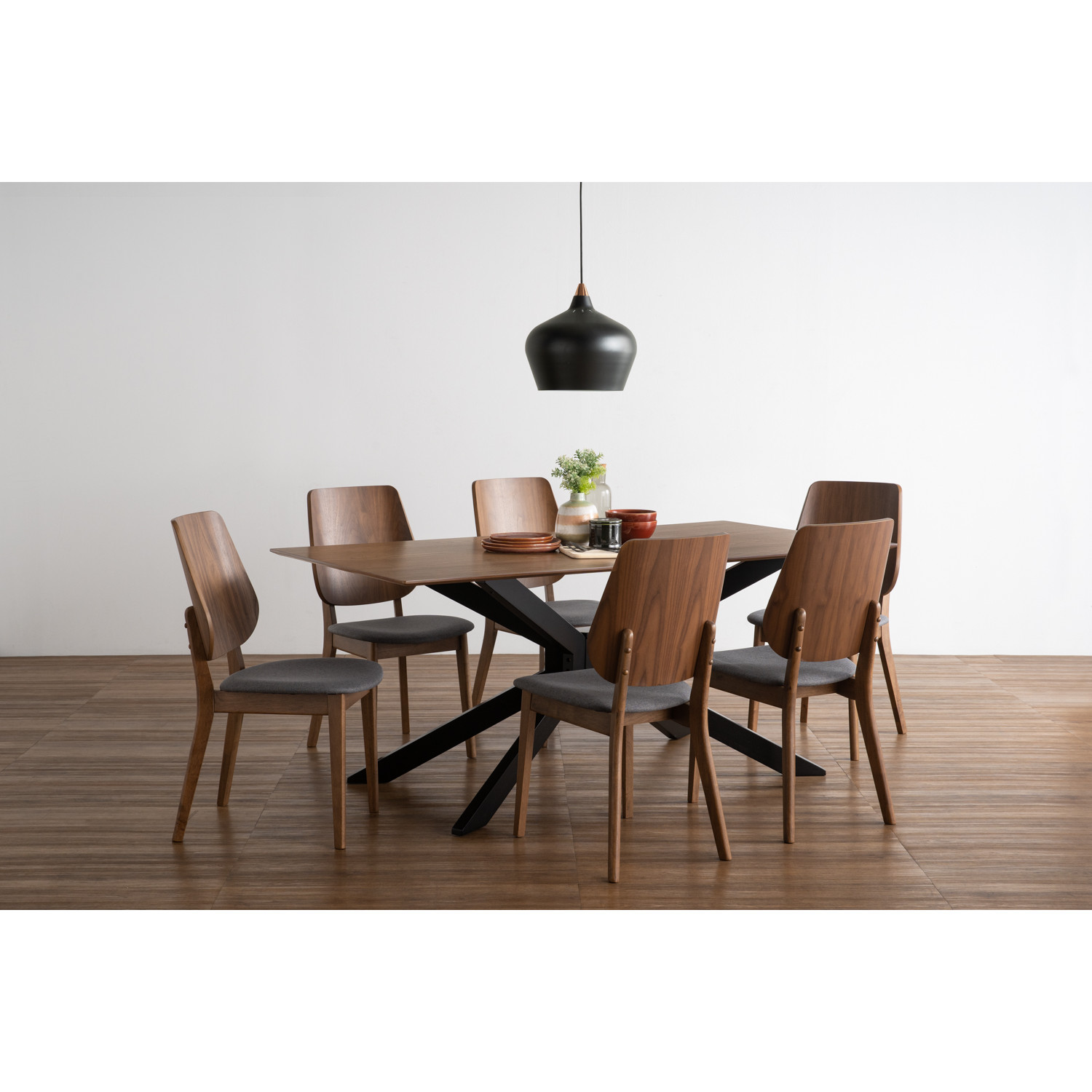 146099/241351 1+6 GERALD DINING TABLE WITH LOTFI DINING CHAIR 146099/241351 1+6 GERALD DINING TABLE WITH LOTFI DINING CHAIR