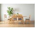 146133/241522 1+6 WERNER EXT DINING TABLE WITH WILLA DINING CHAIR