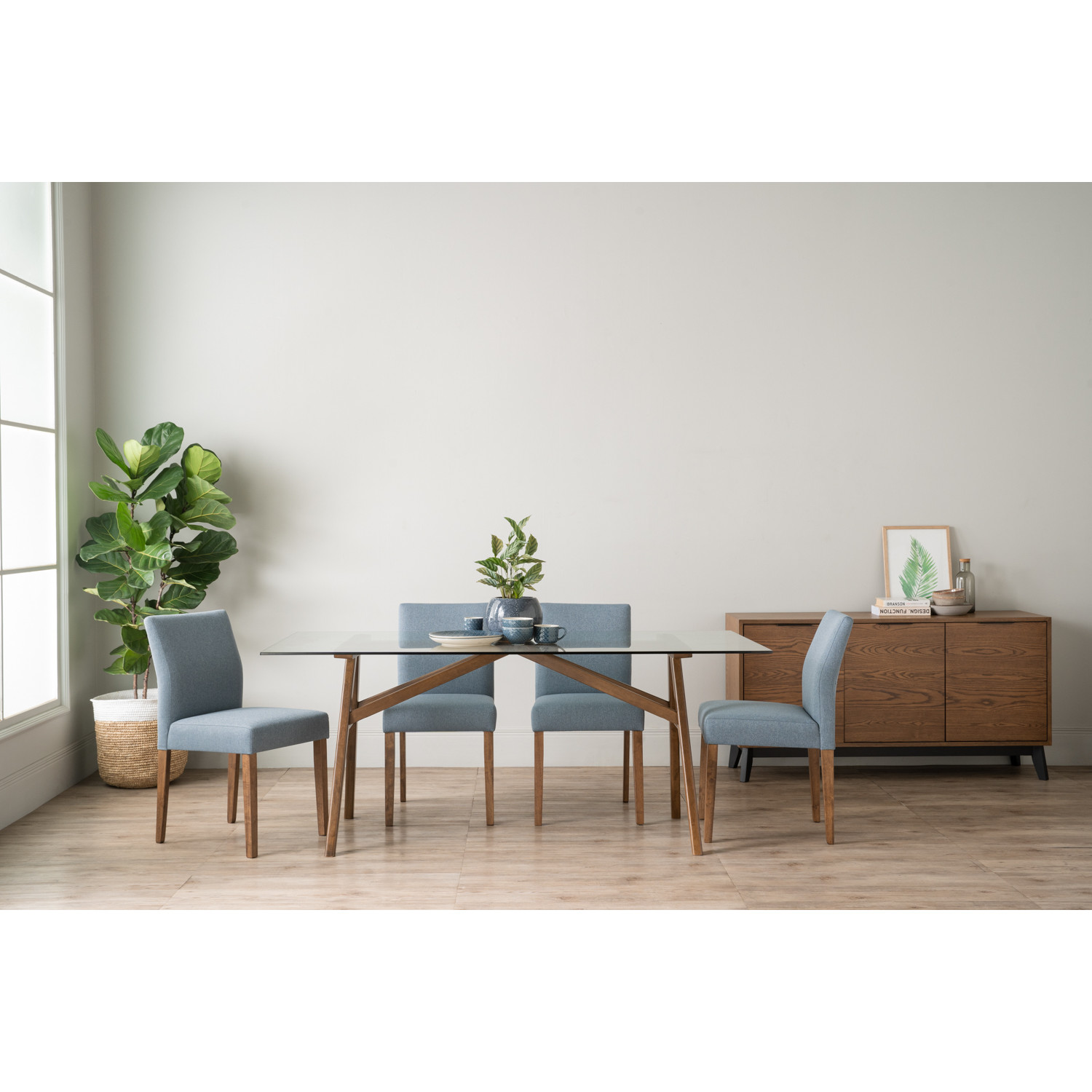 146113/241550 1+6 KOEN DINING TABLE WITH LADEE DINING CHAIR 146113/241550 1+6 KOEN DINING TABLE WITH LADEE DINING CHAIR