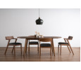 145152/241428 1+6 WERNER EXT DINING TABLE WITH ZOLA DINING CHAIR