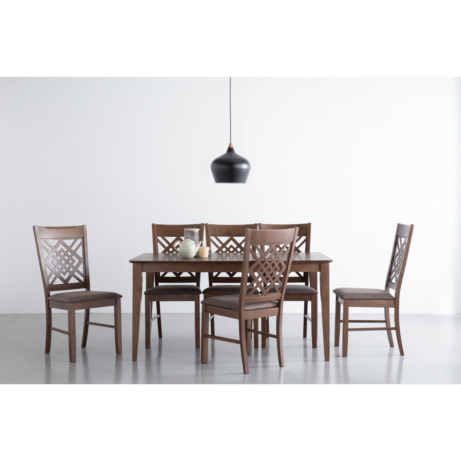 145077/241362 1+6 ALLEGRO DINING TABLE WITH AYRTON DINING CHAIR 145077/241362 1+6 ALLEGRO DINING TABLE WITH AYRTON DINING CHAIR