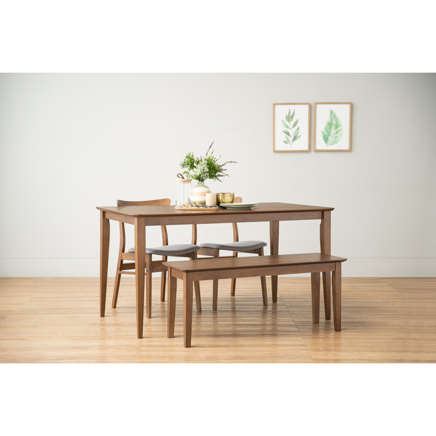 144078/241506/243037 1+2+1 STARK DINING TABLE WITH MACY DINING CHAIR  & LEONA BENCH 144078/241506/243037 1+2+1 STARK DINING TABLE WITH MACY DINING CHAIR  & LEONA BENCH
