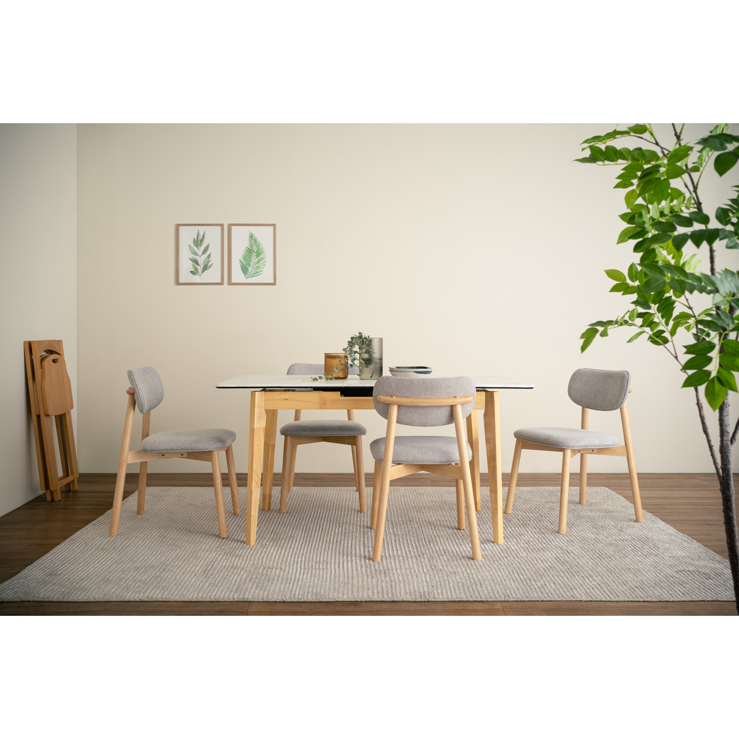 145168/241638 1+4 FOLTO DINING TABLE WITH LUCA DINING CHAIR 145168/241638 1+4 FOLTO DINING TABLE WITH LUCA DINING CHAIR