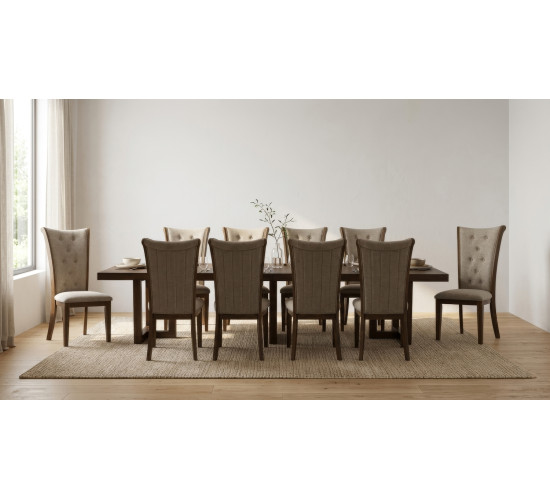 149003/241742 1+10 ZORVEN DINING TABLE WITH SARIA ...