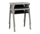OPTIMUS STUDENT DESK PE WITH DRAWER GREY