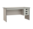 ECO 5' OFFICE TABLE GREY WITH 2 CABLE HOLE ECO 5' OFFICE TABLE GREY WITH 2 CABLE HOLE