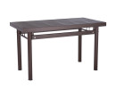 HAMIDA 1.1M METAL TABLE ANTIQUE BROWN