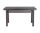 HAMIDA 1.1M METAL TABLE ANTIQUE BROWN