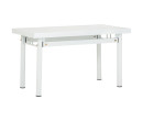 HAMIDA 1.1M METAL TABLE WHITE 