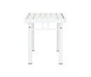 HAMIDA 1.1M METAL TABLE WHITE 