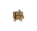 TORONTO BEDSIDE TABLE WITH 2 DRAWER 1802
