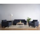 SIENTA 3 SEATER SOFA BLACK/3506