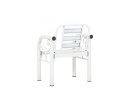 HAMIDA 1 SEATER BENCH WHITE