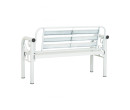 HAMIDA 2 SEATER BENCH WHITE