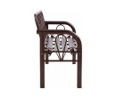 DATSUN 3 SEATER BENCH ANTIQUE BROWN